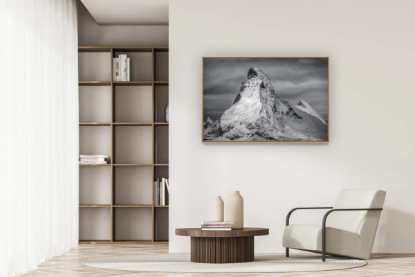 décoration appartement moderne - art déco design - Image cervin - Matterhorn photos depuis le Rothorn