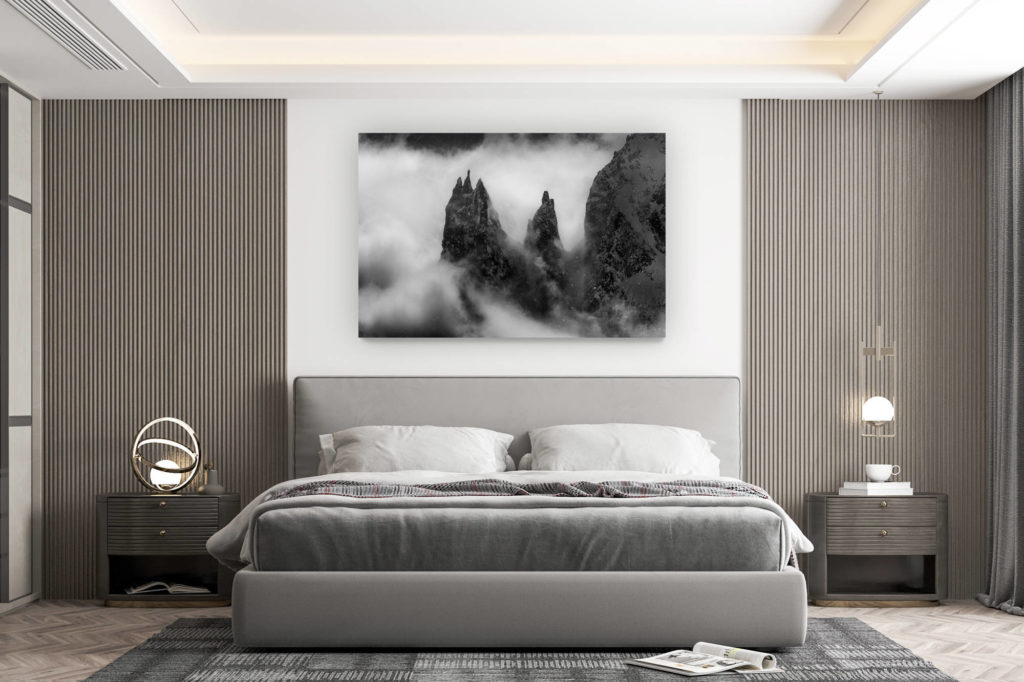 décoration murale chambre design - achat photo de montagne grand format - Photos massif du mont blanc - Dames Anglaises