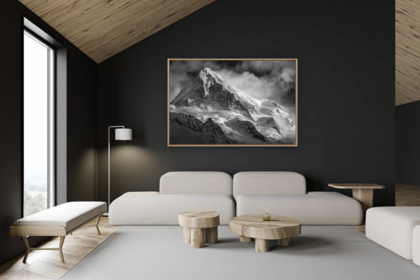 décoration chalet suisse - intérieur chalet suisse - photo montagne grand format - Photo montagne Val d'Hérens - Photos alpes suisses et françaises - Dent Blanche