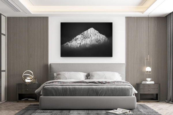 décoration murale chambre design - achat photo de montagne grand format - Image montagne Valais suisse - les dents blanches alpes Zermatt