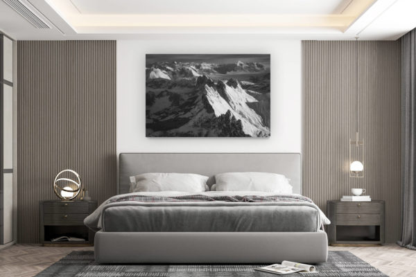 décoration murale chambre design - achat photo de montagne grand format - Photographie de la Dent de Savigny et de la Dent du Ruth