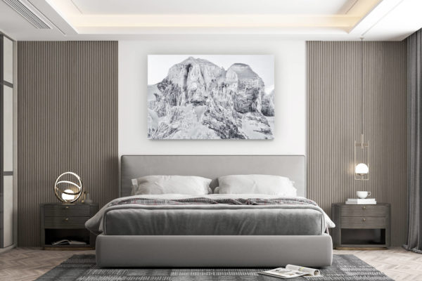 décoration murale chambre design - achat photo de montagne grand format - Dents du Midi - Montagne photo