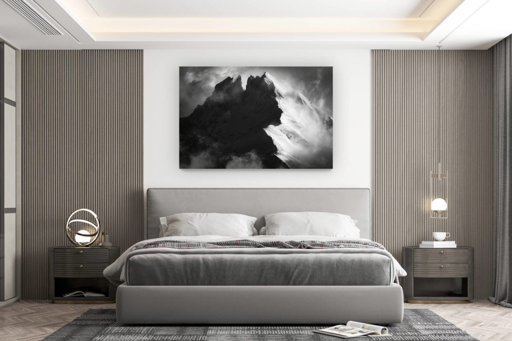 décoration murale chambre design - achat photo de montagne grand format - Les dents du midi - Photo dent du midi - Image de montagne