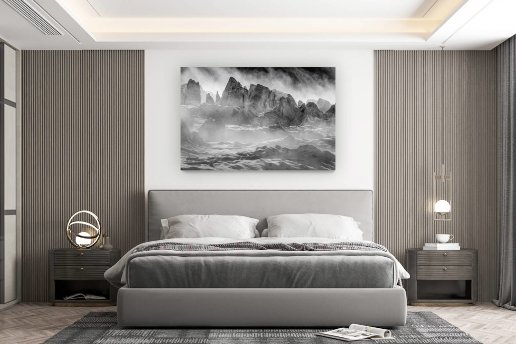 décoration murale chambre design - achat photo de montagne grand format - Photo Glacier Alpes - sous le Dom des Mischabels à Zermatt