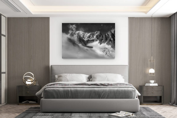 décoration murale chambre design - achat photo de montagne grand format - photo mont blanc - image mont blanc - Versant Brenva du Mont-Blanc