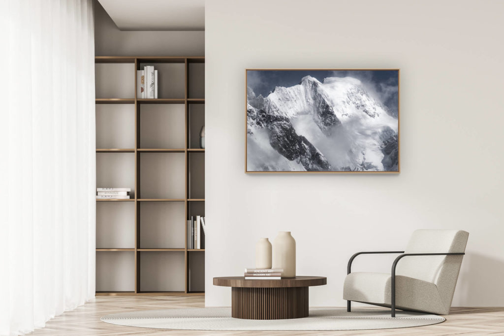 décoration appartement moderne - art déco design - Photo massif mont blanc - Grandes Jorasses