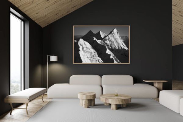 décoration chalet suisse - intérieur chalet suisse - photo montagne grand format -