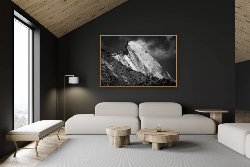 décoration chalet suisse - intérieur chalet suisse - photo montagne grand format - Photo Val de bagnes - Verbier - Valais - Suisse - La ruinette