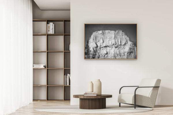 décoration appartement moderne - art déco design - photo sommet du cervin - face nord du cervin - ascencion et traversée du cervin
