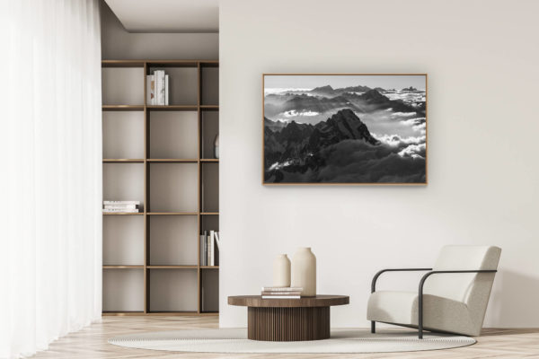 decoration modern apartment - art deco design - Photo Mont-Blanc - Photo of the Alps - Photo of the mont blanc -