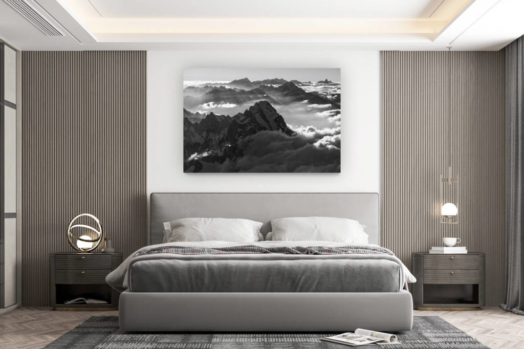 décoration murale chambre design - achat photo de montagne grand format - Photo Mont-Blanc -Photo Alpes - Photo du mont blanc -