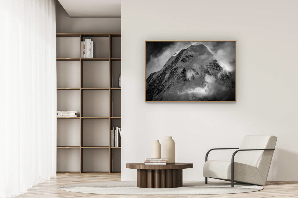 décoration appartement moderne - art déco design - Photo Vallée de Zermatt - Valais Suisse - Lyskamm