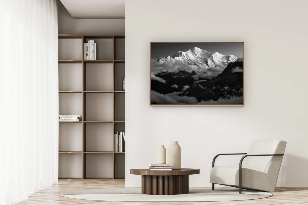 décoration appartement moderne - art déco design - Photo montagne massif du Mont Blanc -photo du mont blanc - Aiguilles de Chamonix