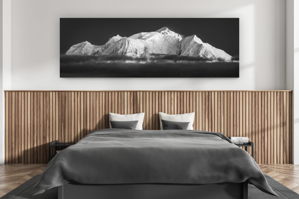 décoration murale chambre adulte moderne - intérieur chalet suisse - photo montagnes grand format alpes suisses - Massif du Mont blanc - image Montagne - mont blanc images