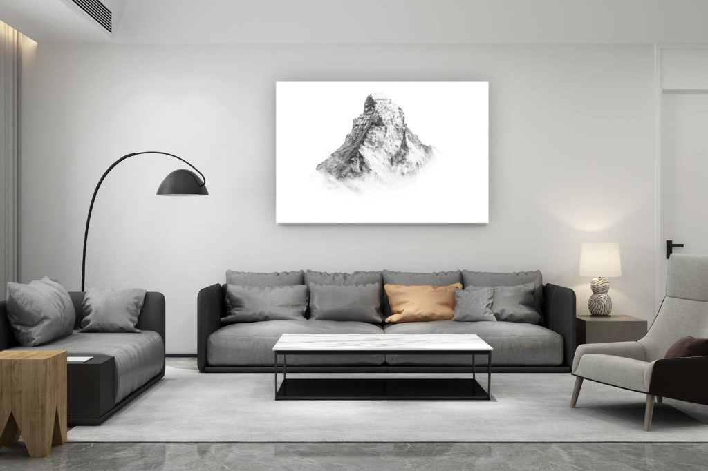 décoration salon contemporain suisse - cadeau amoureux de montagne suisse - Photos Valais Suisse- Vallée de Zermatt- Matterhorn
