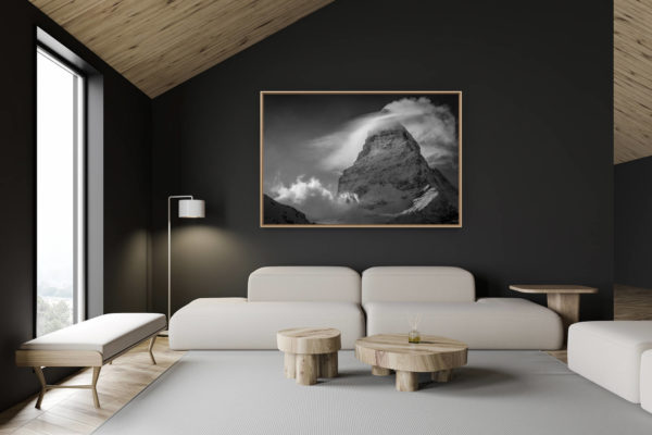 décoration chalet suisse - intérieur chalet suisse - photo montagne grand format - Photo matterhorn et photo montagne Mont Cervin