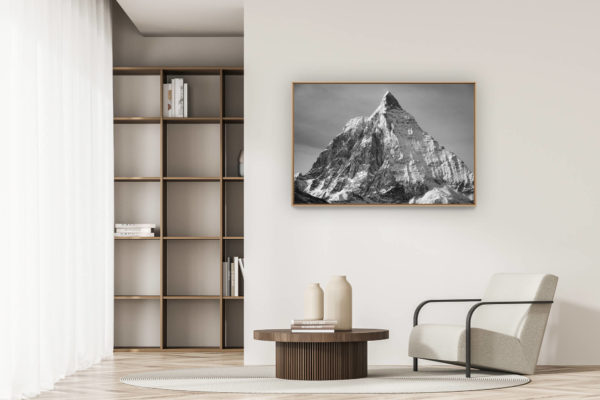 modern apartment decoration - art deco design - Photo of the Matterhorn - Matterhorn seen from the Theodulpass