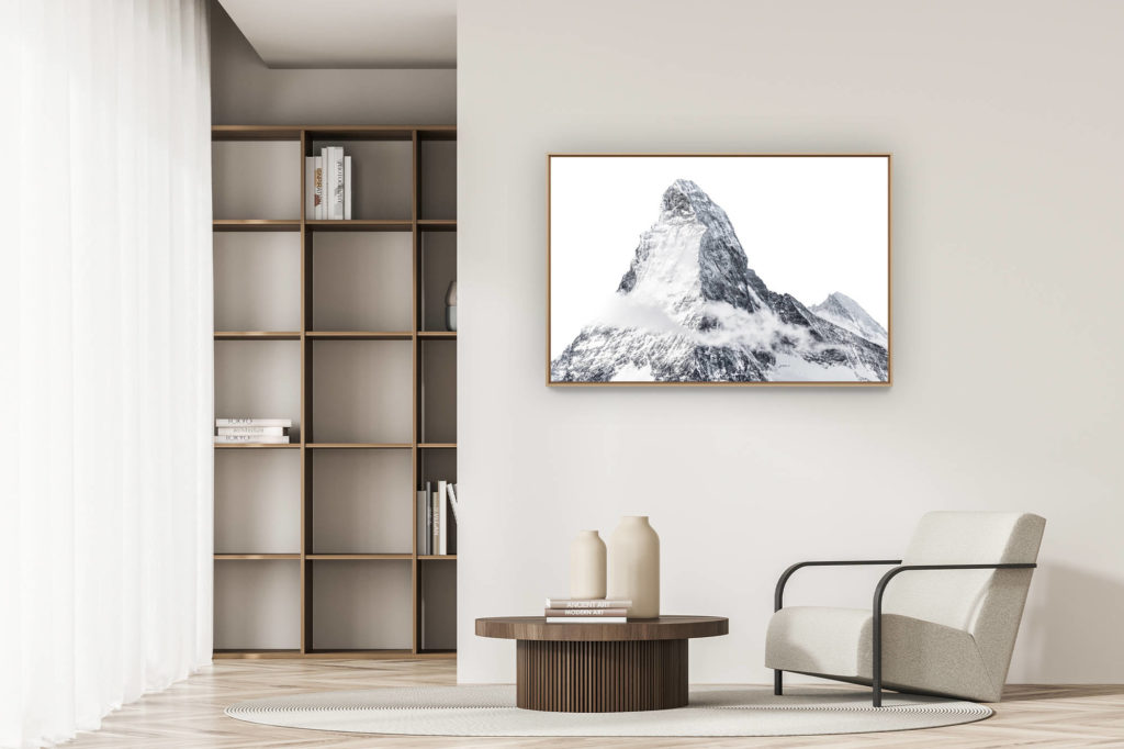 décoration appartement moderne - art déco design - Mont Cervin Matterhorn - Dent d'Hérens vu du sommet du Rothorn