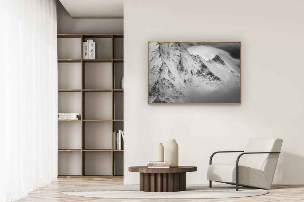 décoration appartement moderne - art déco design - Val d hérens - Dent d'Hérens - photo Matterhorn de Zermatt
