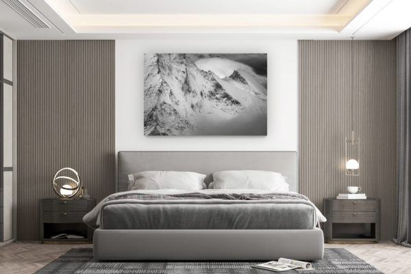 décoration murale chambre design - achat photo de montagne grand format - Val d hérens - Dent d'Hérens - photo Matterhorn de Zermatt