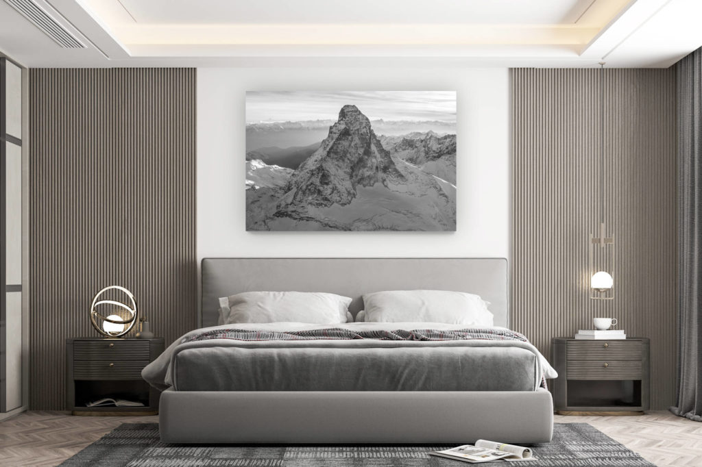 décoration murale chambre design - achat photo de montagne grand format -