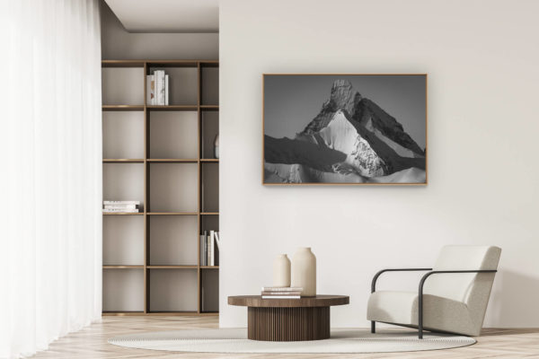 moderne Wohnungsdekoration - art deco design - Bergfoto - Alpenfoto - Matterhorn -. Obergabelhorn