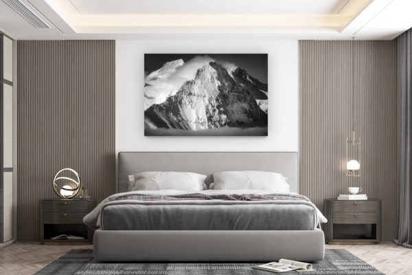 décoration murale chambre design - achat photo de montagne grand format - montagnes grindelwald Ogre Moine et Jeune fille
