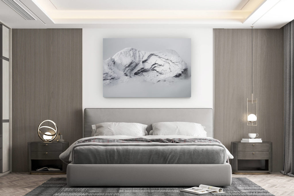 wall decorations room design - buy mountain photo large size - Photo of the bernese alps black and white - Photo Mount gond