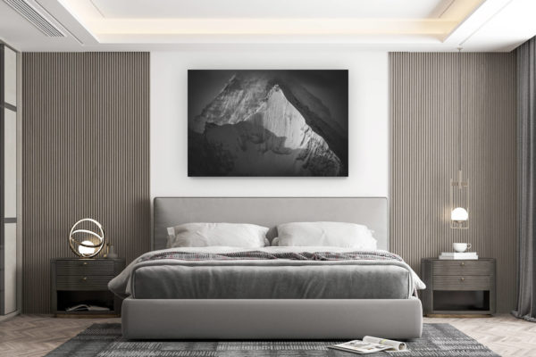 décoration murale chambre design - achat photo de montagne grand format - Obergabelhorn Face Nord - Matterhorn