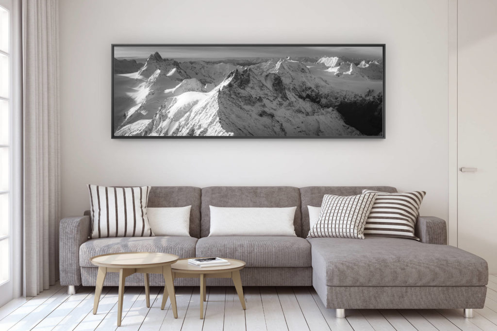 design wall decoration modern living room - mountain photo large size - panoramic mountain photo switzerland - mountain photo val d&#039;hérens - valais photo
