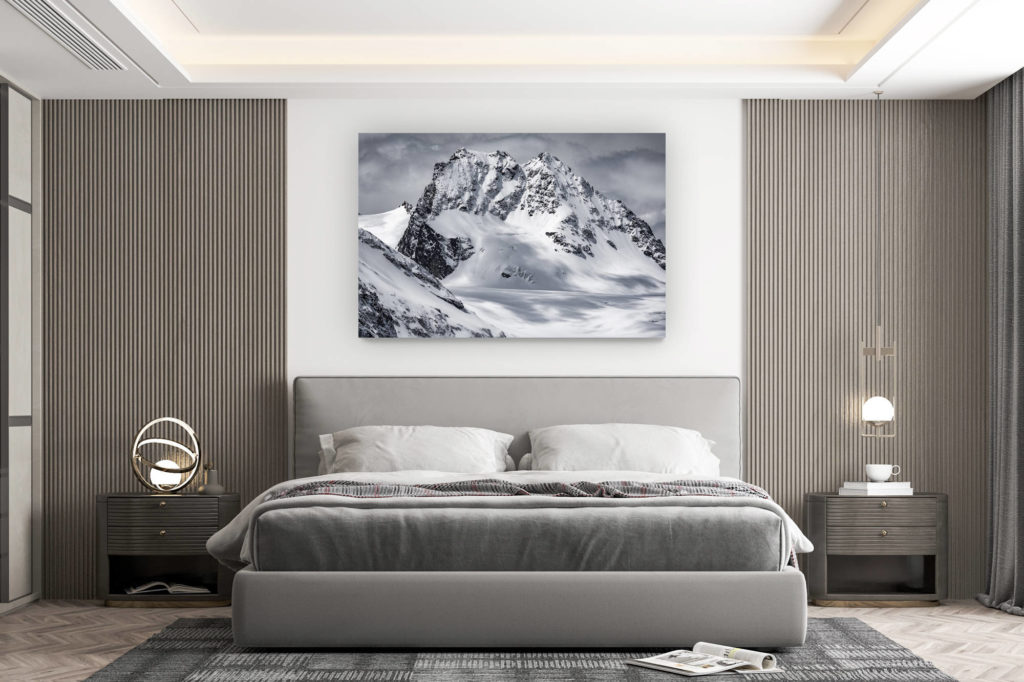 wall decoration design room - buy large size mountain picture - Val d'hérens - Swiss Alps Petit Mont Collon