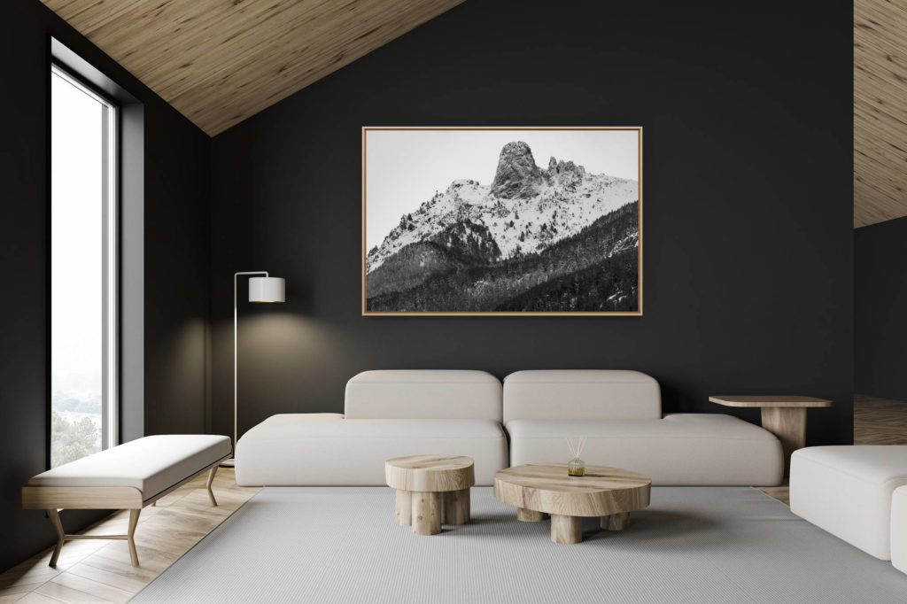 décoration chalet suisse - intérieur chalet suisse - photo montagne grand format - Val de Bagnes Suisse - Verbier - Valais - Pierre Avoi