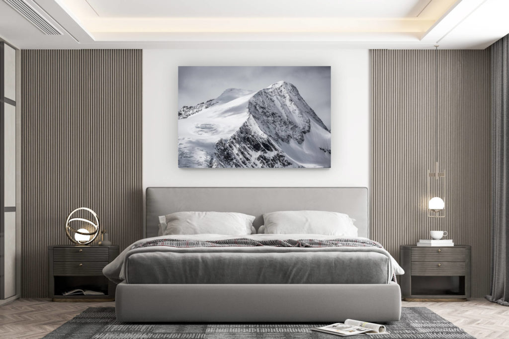 décoration murale chambre design - achat photo de montagne grand format - Val d'hérens - montagne photo Pigne d'Arolla