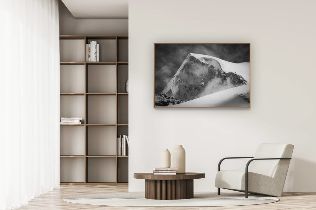 décoration appartement moderne - art déco design - Val d'hérens - photo paysage de montagne Pigne d'Arolla
