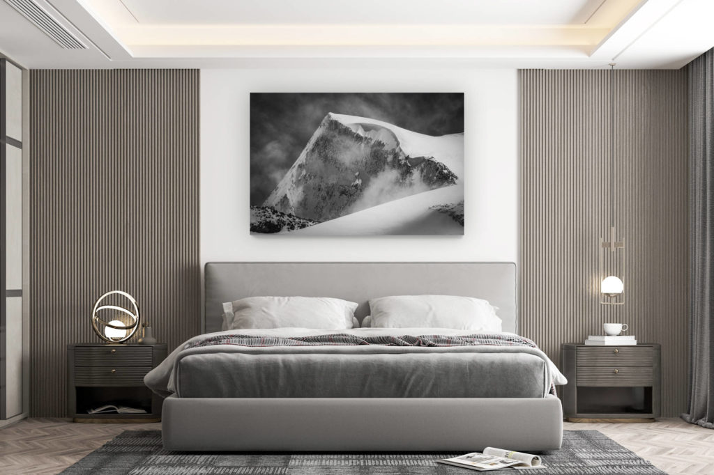 décoration murale chambre design - achat photo de montagne grand format - Val d'hérens - photo paysage de montagne Pigne d'Arolla