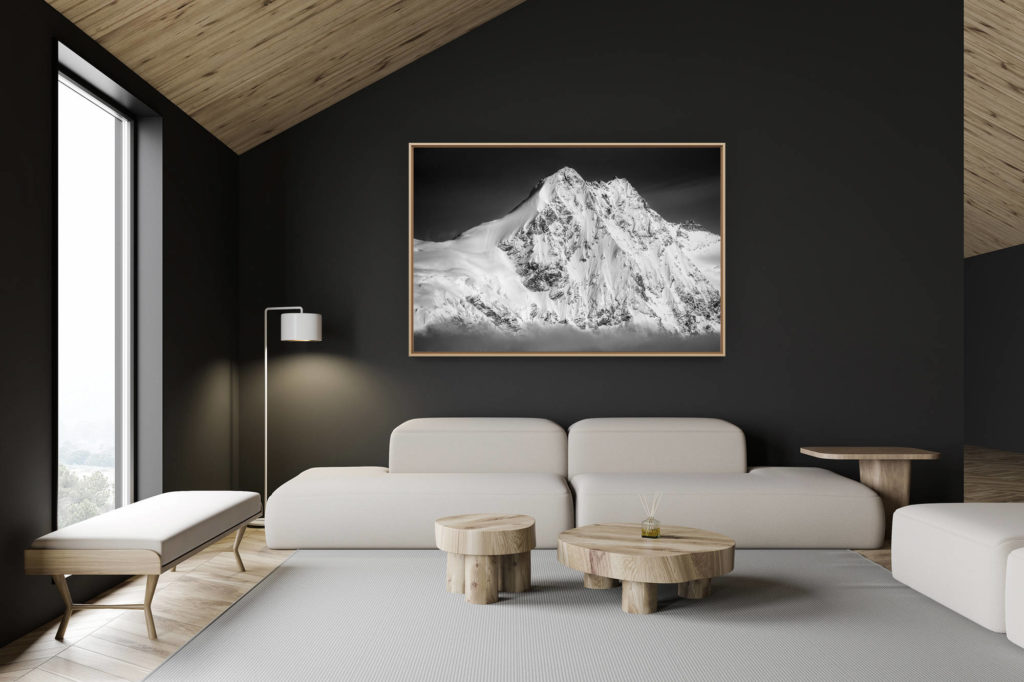 décoration chalet suisse - intérieur chalet suisse - photo montagne grand format - Photo Vallée de Zermatt Valais Suisse - Schalihorn