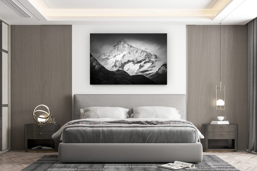 décoration murale chambre design - achat photo de montagne grand format - Photo montagne Weisshorn Zermatt