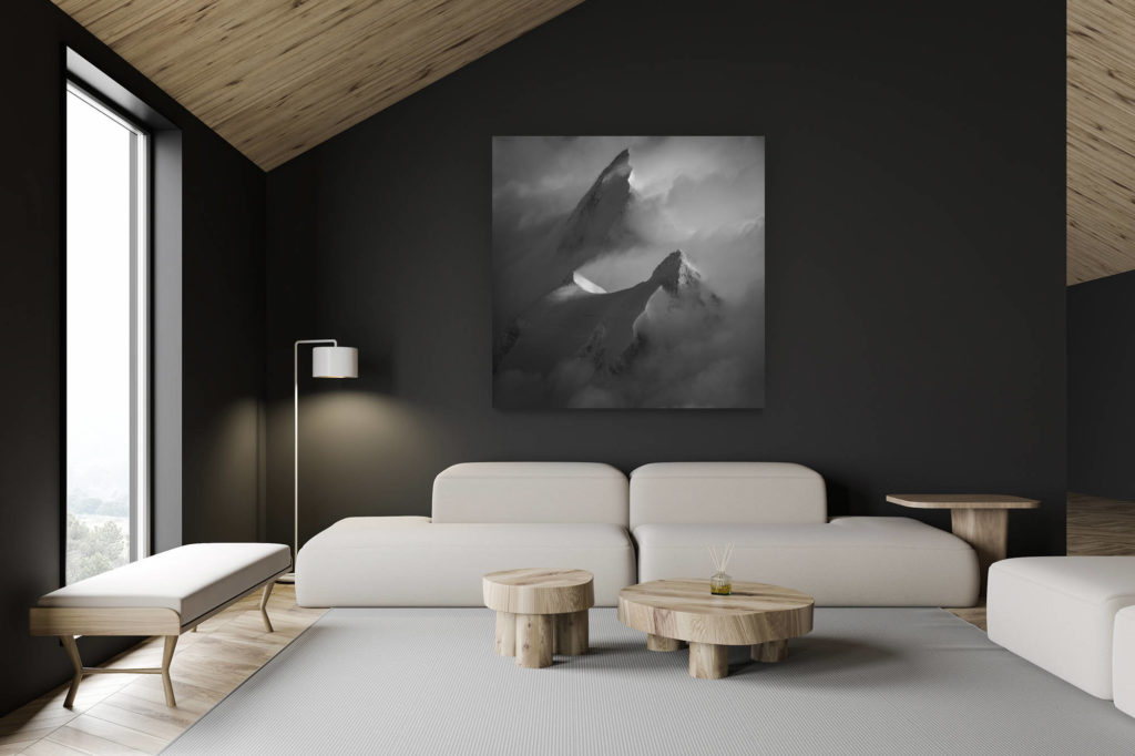 architecte intérieur rénovation chalet suisse - photo montagne grand format -