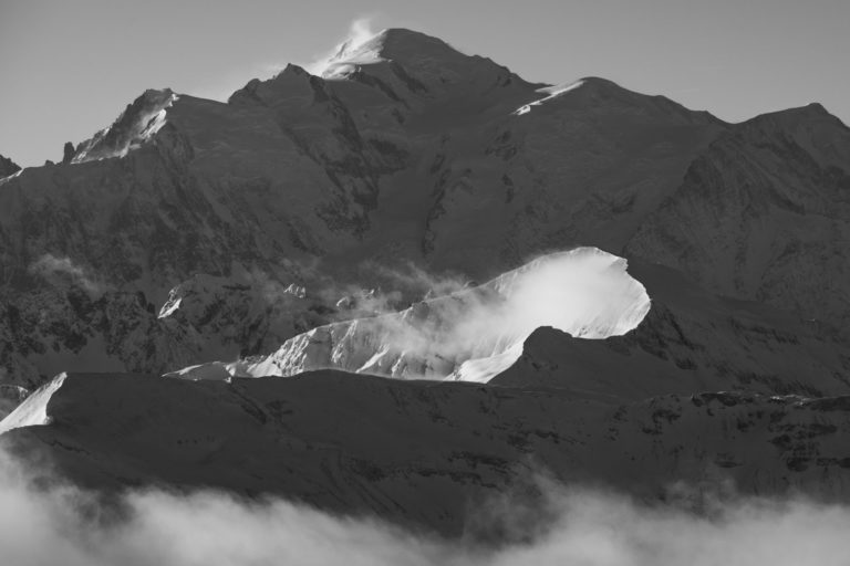 photo du buet et mont blanc en hiver