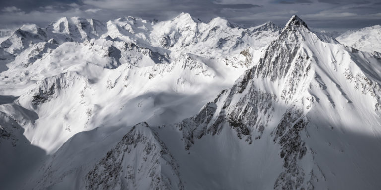 panorama mountain engadine bernina massif