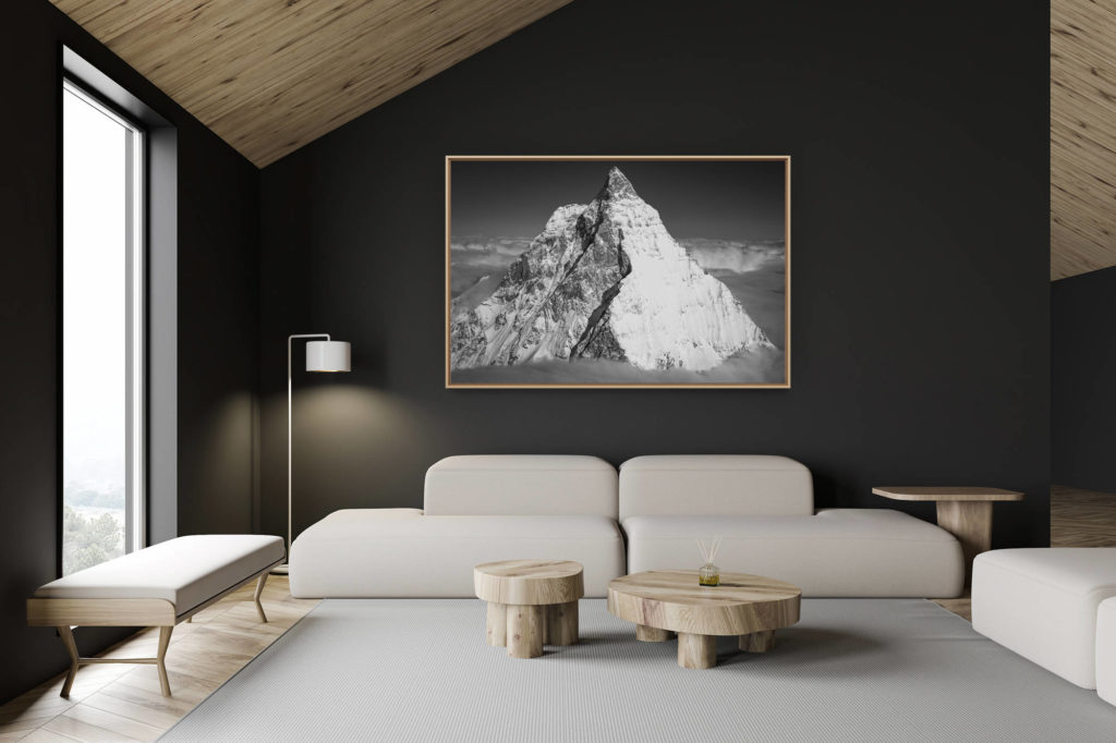 décoration chalet suisse - intérieur chalet suisse - photo montagne grand format -