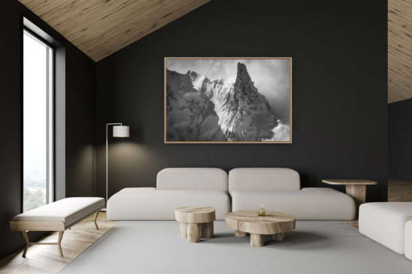 décoration chalet suisse - intérieur chalet suisse - photo montagne grand format -