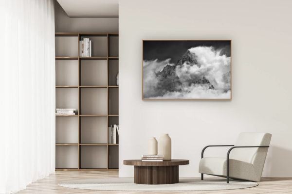 décoration appartement moderne - art déco design - Photo Massif du Mont-Blanc -photo du mont blanc - Aiguille du Chardonnet