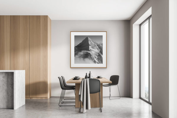 décoration moderne cuisine rénovée chalet suisse - photo de montagne - photo dent blanche voie normale