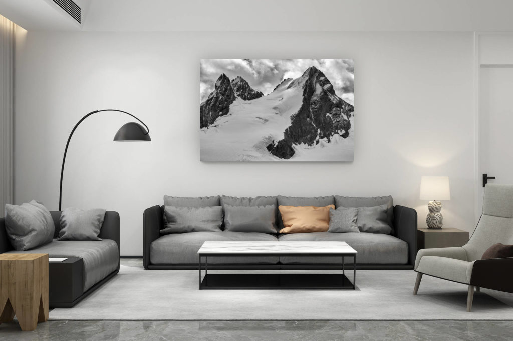 décoration salon contemporain suisse - cadeau amoureux de montagne suisse - Val d'hérens - Image montagne Val d'hérens - L'évèque