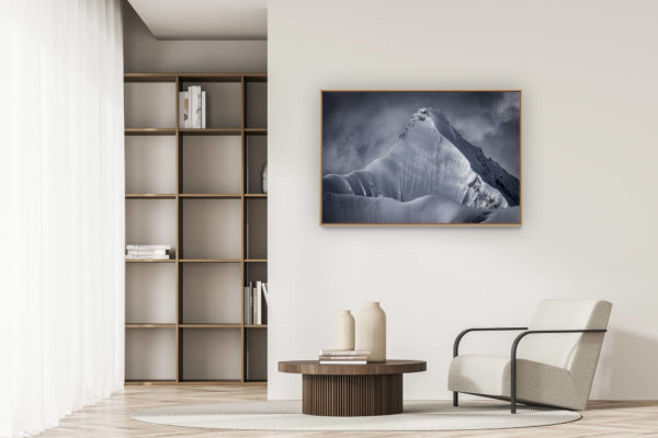 décoration appartement moderne - art déco design - Photo face nord Obergabelhorn - image de montagne