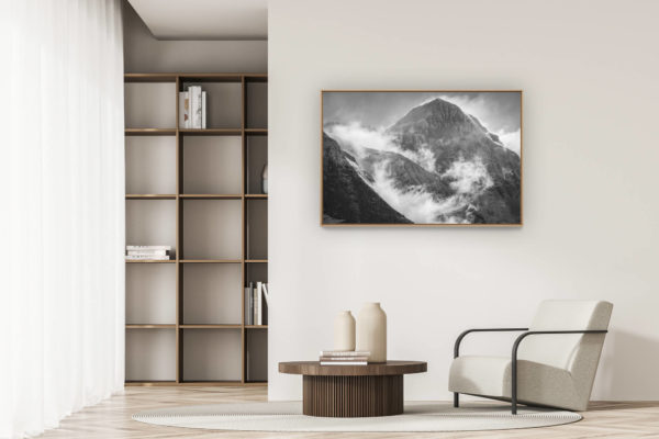 décoration appartement moderne - art déco design - photo montagne grindelwald - monch
