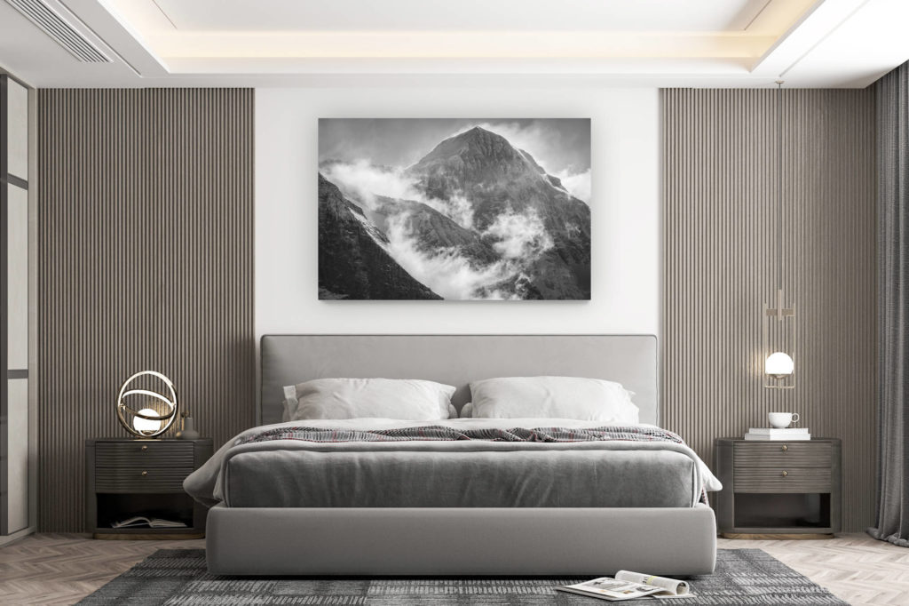 décoration murale chambre design - achat photo de montagne grand format - photo montagne grindelwald - monch