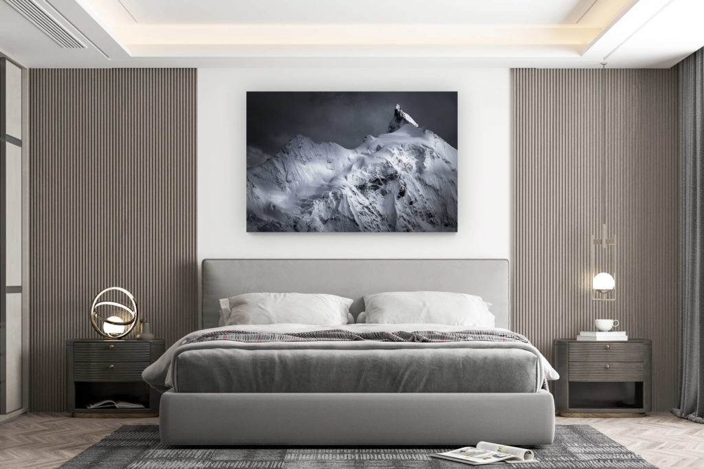 décoration murale chambre design - achat photo de montagne grand format - Zinalrothorn - val d'anniviers - Photo montagne alpes suisses