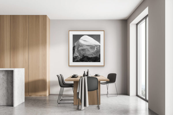 décoration moderne cuisine rénovée chalet suisse - photo de montagne -